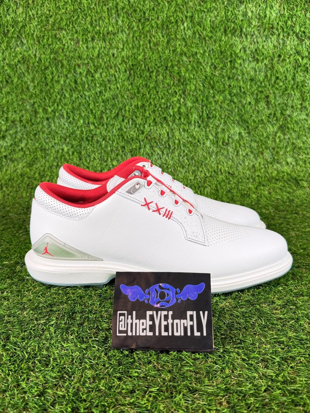 NEW Nike Air Jordan ADG 5 White Fire Red Spikeless Golf Shoes FQ6642-101
